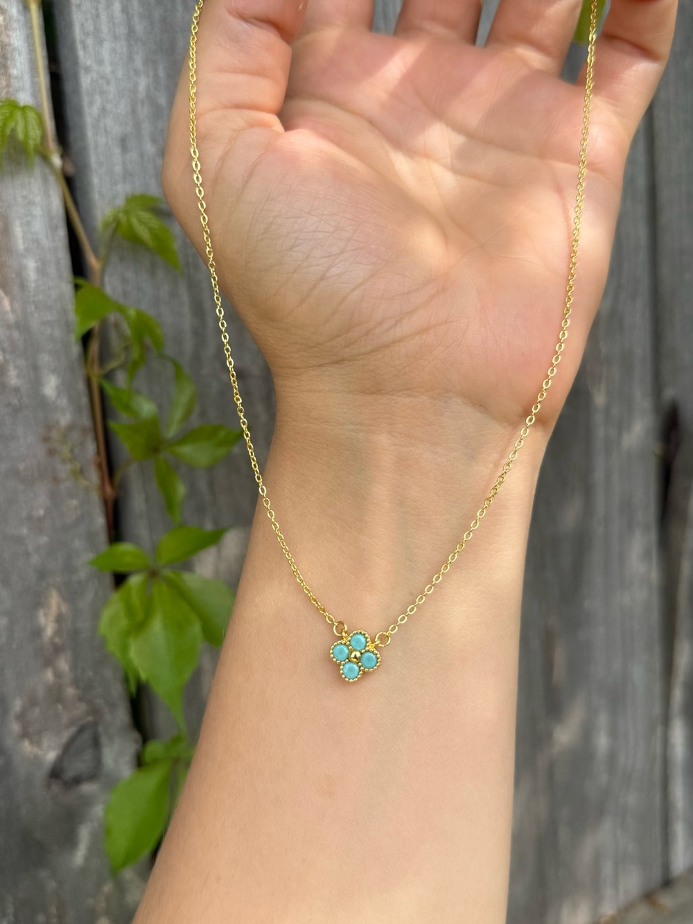 925 sterling silver clover necklace - Picture 4 of 4